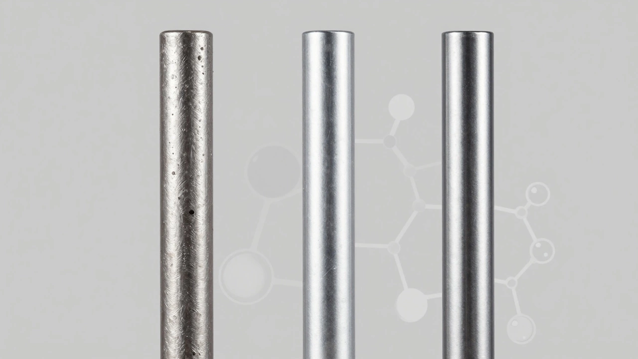 Comparison of magnesium, aluminum, and titanium anode rods